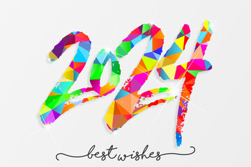 2024 - happy new year - best wishes 2024 background