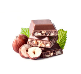 Chocolate with filbert.