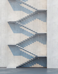 stairs leading upward, architectural composition
