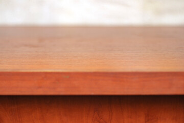Template with an old table for a mock up. Cover of an old table with a small depth of field.