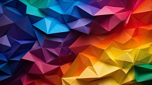 prismatic paper background Generative AI