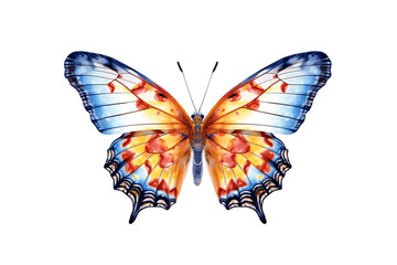 Butterfly Isolated on Transparent Background. AI