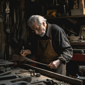 A Lifetime of Skill: The Wisdom of an Old Man's Tool Work generative Ai