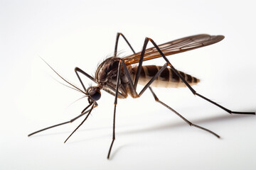 Intricate Intruder: Macro View of a Mosquito
