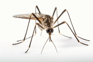 Intricate Intruder: Macro View of a Mosquito