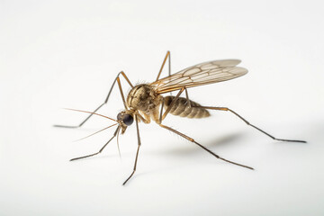 Intricate Intruder: Macro View of a Mosquito