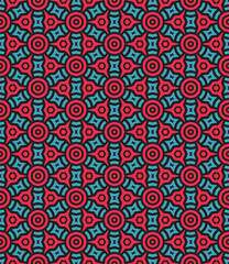 Multi color seamless abstract pattern. Background and backdrop. Multi Colored. Colorful ornamental design. Colored mosaic ornaments. Vector graphic illustration. EPS10.