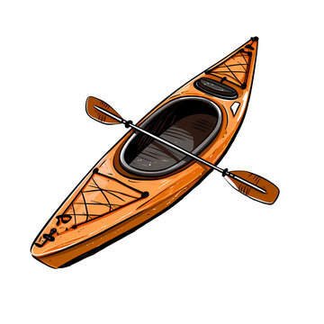 recommend clip art: Minimalistic Kayak Clipart canoe illustration