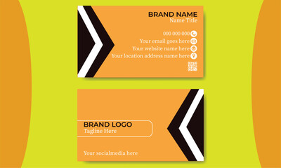 Creative business card, template visiting card vector