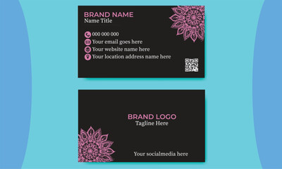  Business card design, template visiting card vector