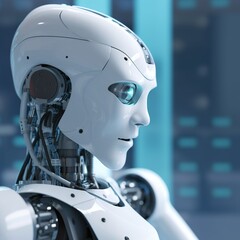 Fototapeta premium Ai Robot cyborg