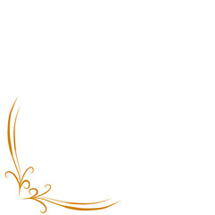 Gold vintage corner border 