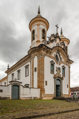 Fototapeta na wymiar church in the city of Mariana, State of Minas Gerais, Brazil