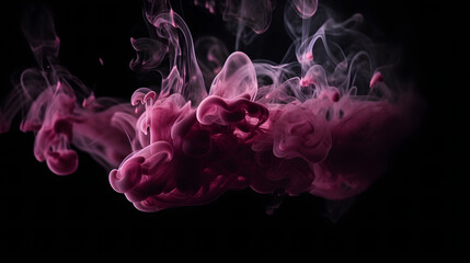 Capturing the Beauty of Shiny Pink Smoke, Glittering Fluids, and Magical Mists, generative AI