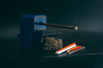 Blue Pencil Sharpener for Drawing