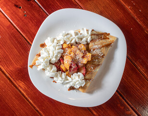 fruit crepe