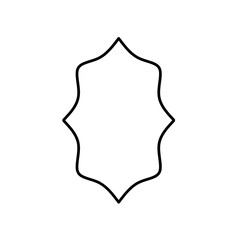 Islamic style border and frame design