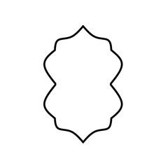 Islamic style border and frame design