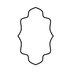 Islamic style border and frame design