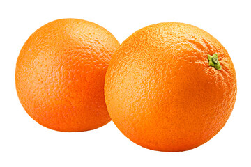 Orange isolated on white background, full depth of field