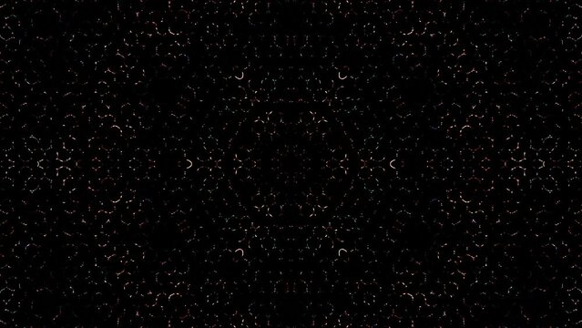 Abstract Kaleidoscope pattern with full colors. Magic mandala. 4k	