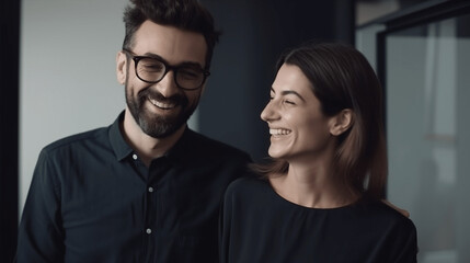 portrait of a couple created with generative AI