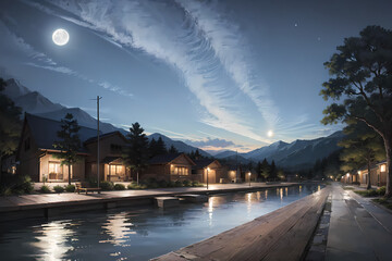 Stunning Nighttime Landscapes: Capturing the Beauty of Nature, Fantasy, and Abstract Art in Ultra-Detailed Quality