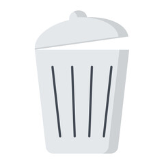 Dustbin Flat Icon