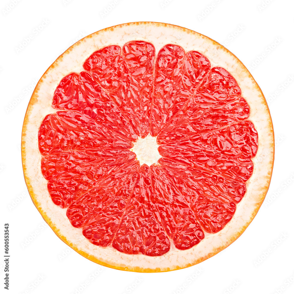 Wall mural grapefruit isolated on white background, full depth of field - Wall murals