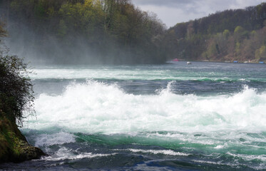 water stream Rhine Falls