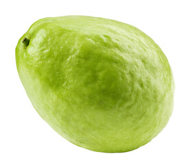 guava isolated on white background, full depth of field