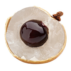 longan, isolated on white background, , full depth of field