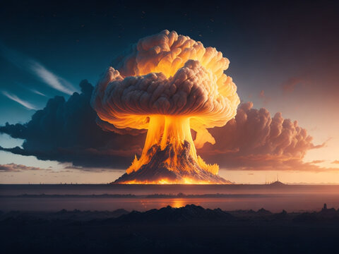 mushroom cloud from an Atomic explosion