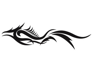 Embrace the ancient artistry and fierce power of the tribal dragon with a bold tattoo design