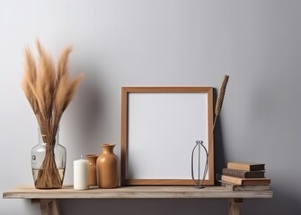 Elevate Your Interior Design with Stunning Picture Frame Mockups (Generative Ai)