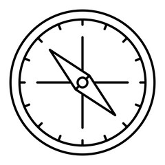 Compass Thin Line Icon