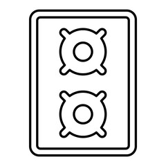 Speaker Thin Line Icon