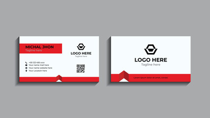 Modern business card - creative and clean business card template. Double-sided creative business card design.