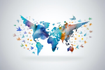 Obraz premium International Day of Peace. Generative AI