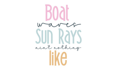 Boat waves sun rays ain't nothing like Retro SVG.