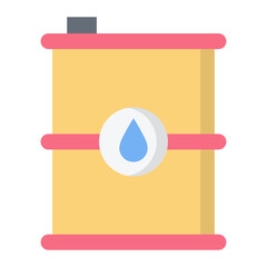 Oil Tank Flat Icon