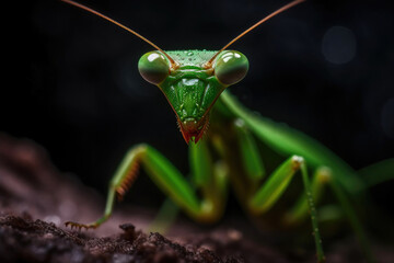 Praying mantis. Generative AI