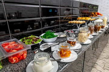 Breakfast Buffet Concept, Breakfast Time in Luxury Hotel