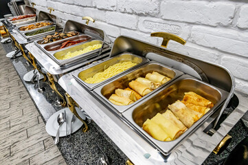 Breakfast Buffet Concept, Breakfast Time in Luxury Hotel
