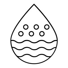 Water Ressource Thin Line Icon