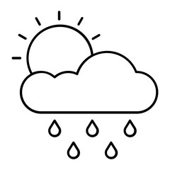 Weather Thin Line Icon