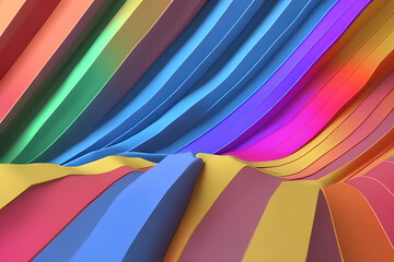 Colorful geometric abstract background created using gererative ai