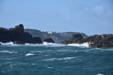 sercq, sark, mer, bateau, anglo-normande, 