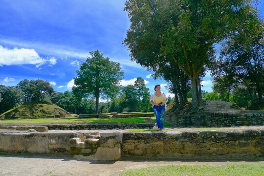Iximche Mayan ruins in Tecp&aacute;n, Guatemala