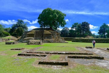 Iximche Mayan ruins in Tecpán, Guatemala